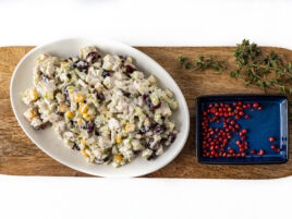 Sałatka z kurczakiem i selerem naciowym